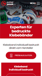 Mobile Screenshot of klebeband-bedruckt.de